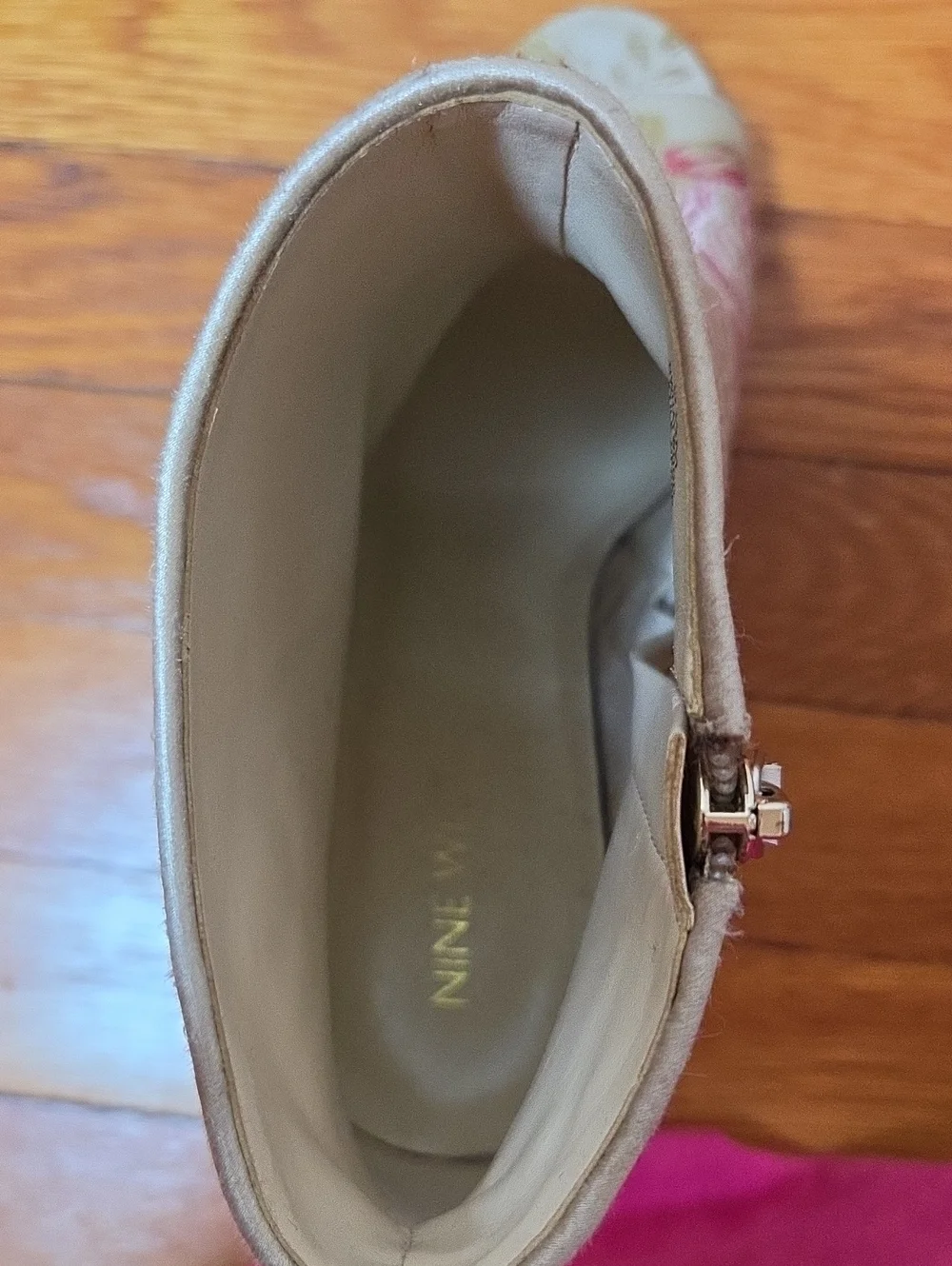 Nine West Vintage Floral Haywood Open-Toe Heel Boots
